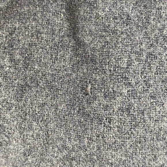 Gap S Primaloft Heather Grey Wool Alt Down Hooded Jacket Coat Zippered Pockets - Picture 14 of 14